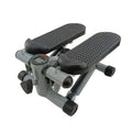 Silver grey hydraulic mini treadmill for waist slimming and home fitness exercises