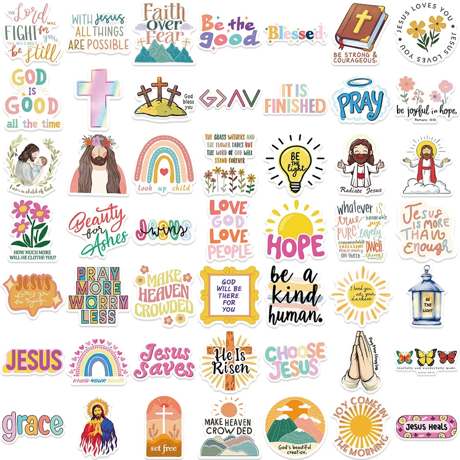Assorted random design graffiti stickers pack of 50 for personalising laptops and bottles