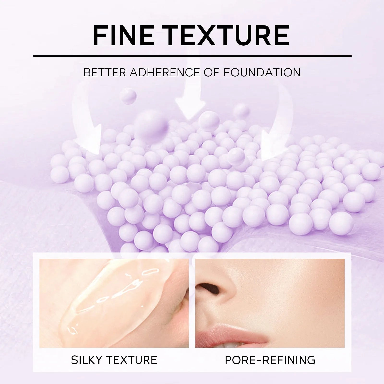 30g colour-correcting makeup primer cream in green, pink, purple, and natural shades
