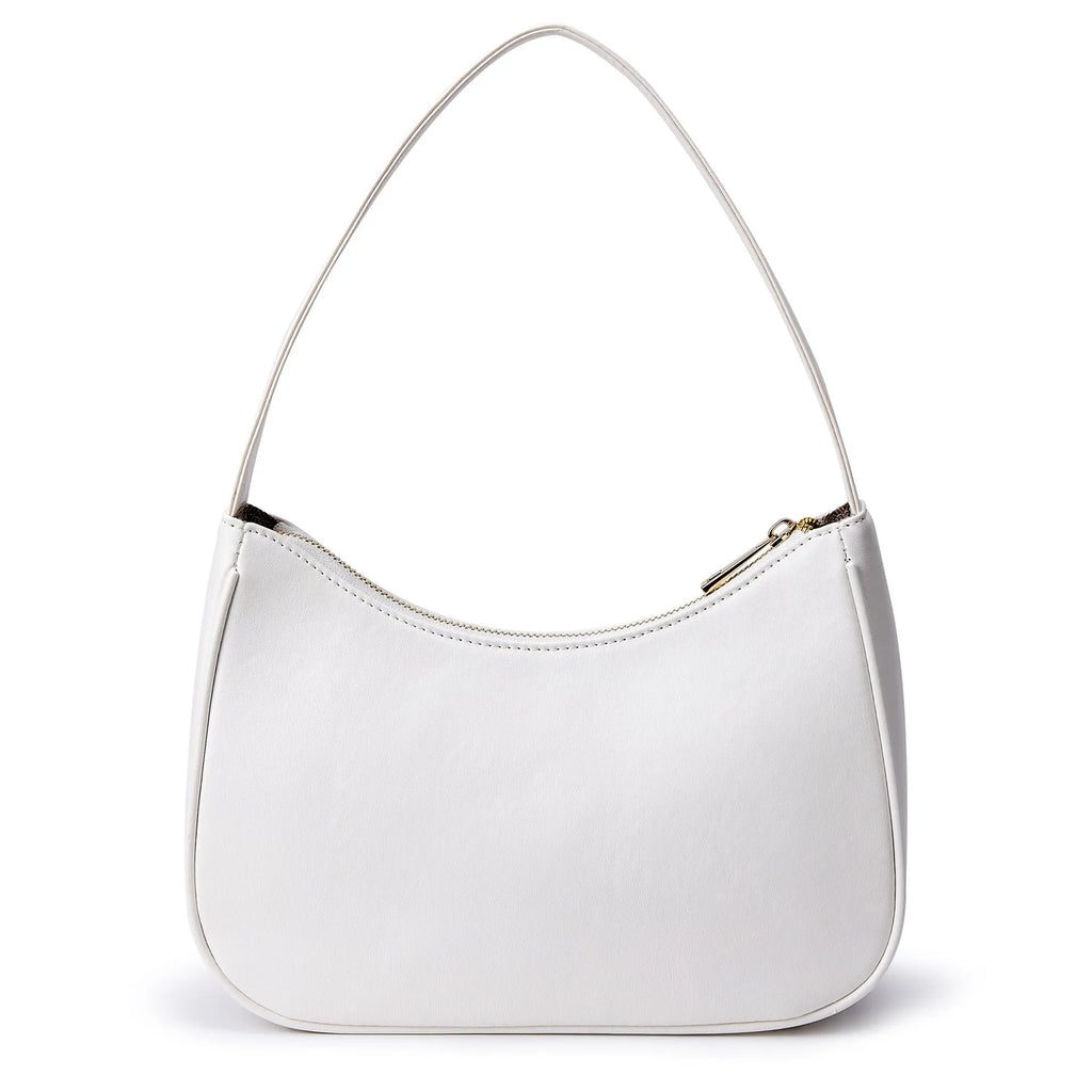 Retro-style adjustable shoulder bag in a selected colour, made from water-resistant PU material.