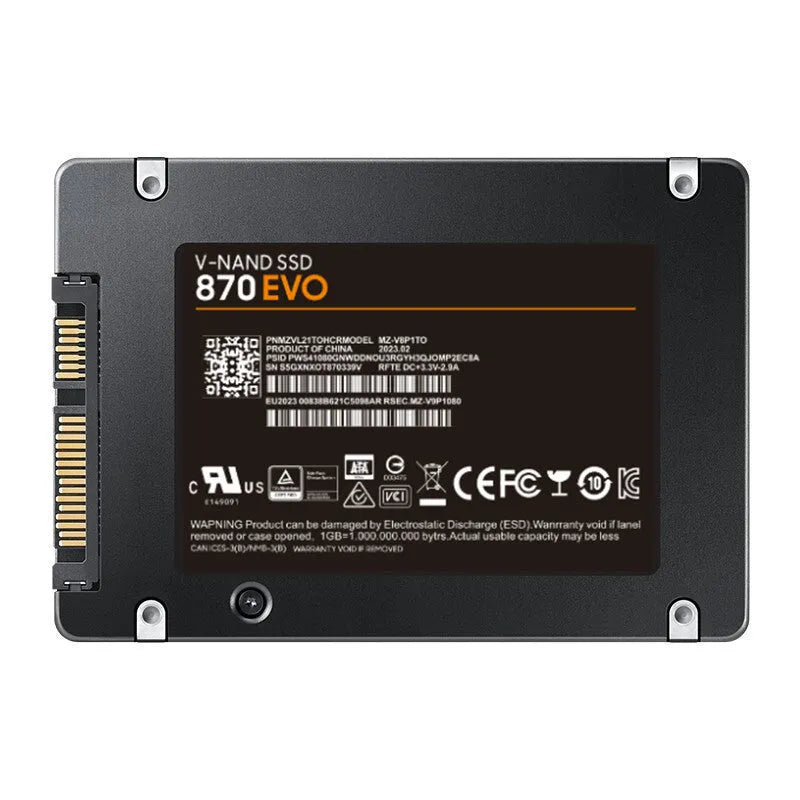 Samsung 870 EVO 2.5-inch internal SATA solid state drive for PC and laptop storage upgrades