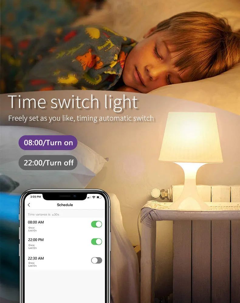 Smart RGBCCT GU10 spotlight bulb with WiFi connectivity for voice control
