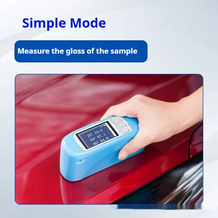 Portable ceramic stone glossiness tester with measurement display