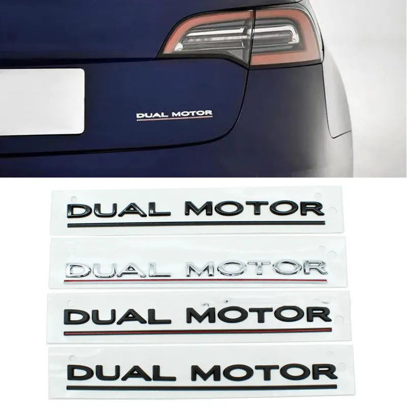 Tesla Model 3 bumper sticker ABS plastic 19x3cm with performance lettering