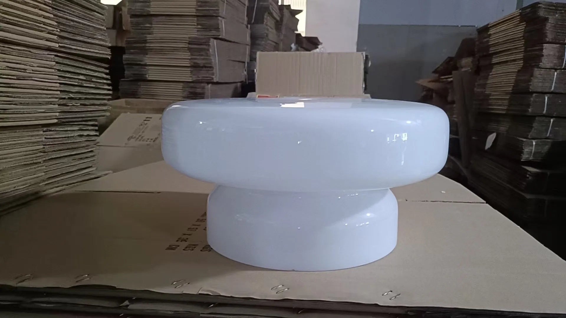 Modern simple style glass chandelier light fixture in a choice of four colours.