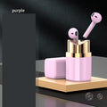 Lipstick case wireless Bluetooth earphones with charging case in multiple colour options