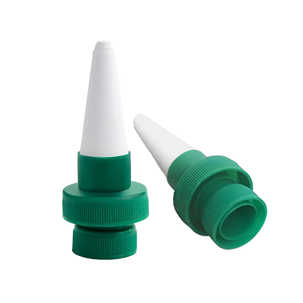 Green ceramic plant water dripper device for cola bottle automatic irrigation systems