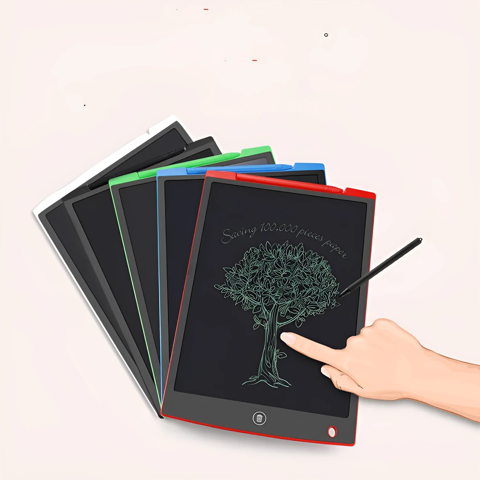 LCD electronic handwriting board for children with stylus pen in choice of colours and screen sizes