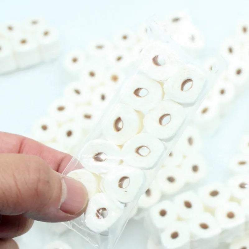 Simulated paper toilet paper roll miniature model 30x15x80mm for dollhouses