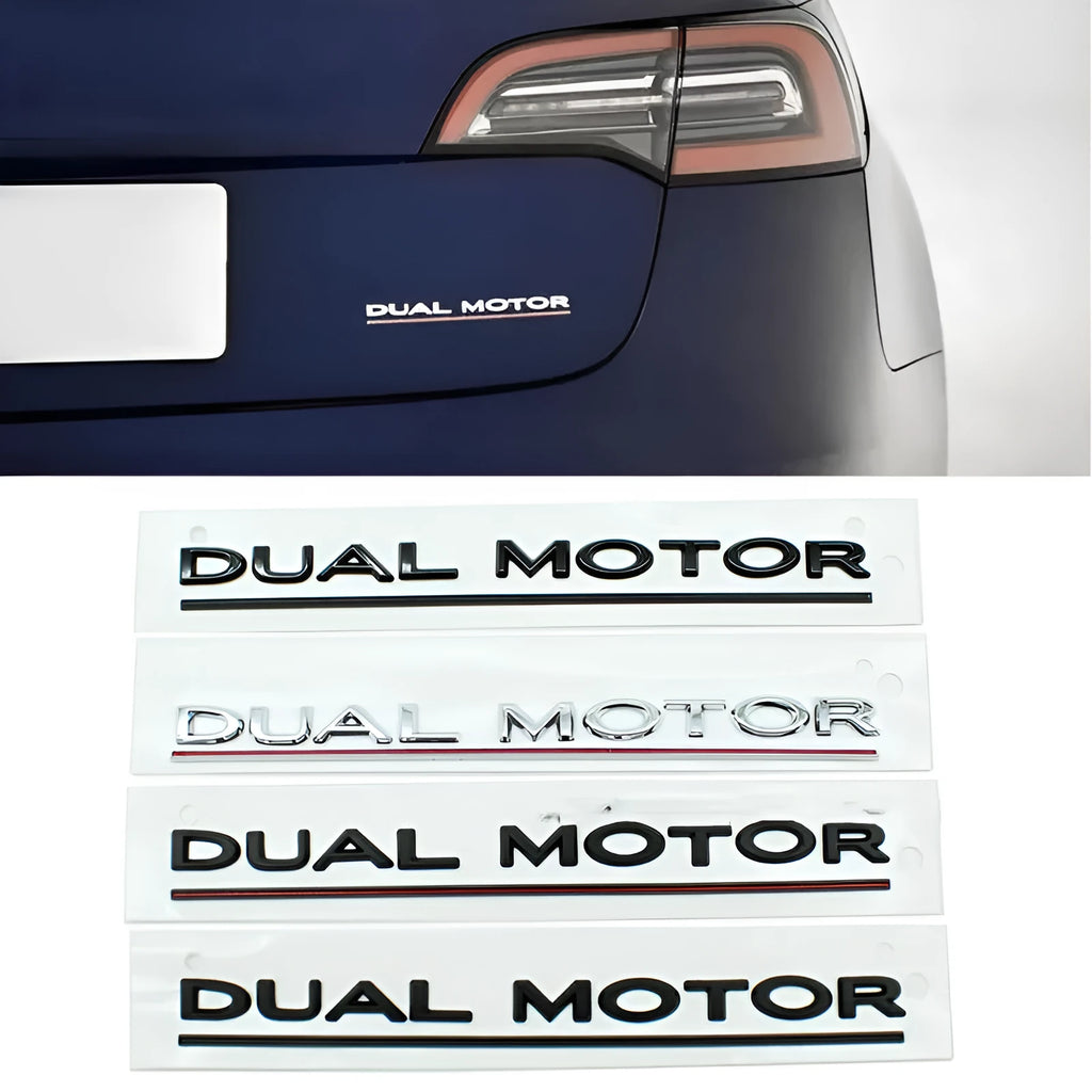 Tesla Model 3 bumper sticker ABS plastic 19x3cm with performance lettering
