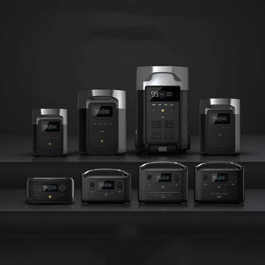 RIVER Pro 720Wh portable power station with multiple charging ports on front panel