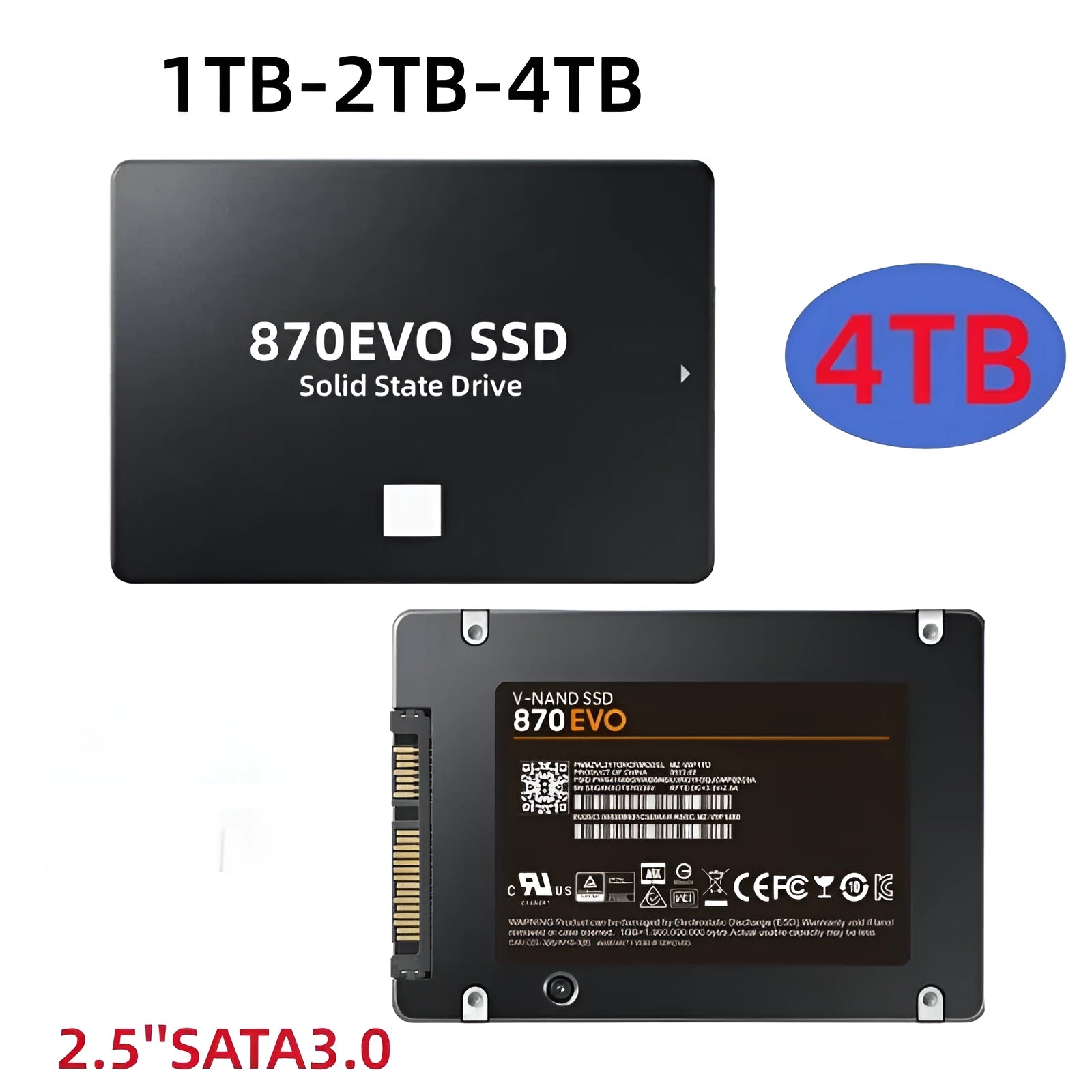 Samsung 870 EVO 2.5-inch internal SATA solid state drive for PC and laptop storage upgrades