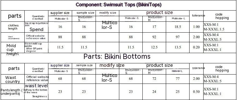 Women's printing pattern separated tube top bikini set on a white background.