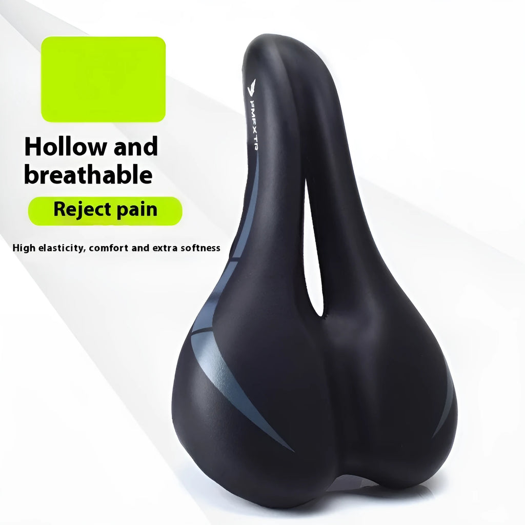 Bicycle seat cushion with hollow design measuring 270mm by 180mm for bike saddle comfort