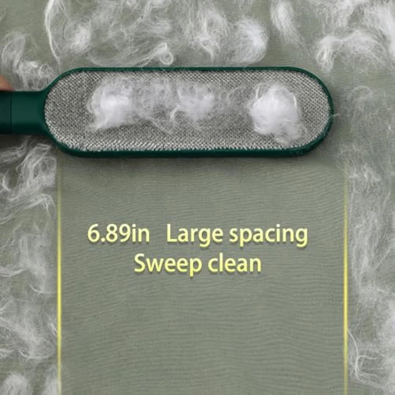 Blue green white reusable double-sided pet hair remover brush for clothes and furniture