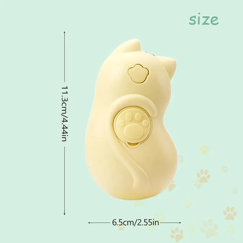 3-in-1 steamy cat and dog brush with ergonomic handle for grooming and hair removal