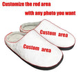 Pattern printed cotton slippers with flannel lining and TPR sole, shown in available size ranges