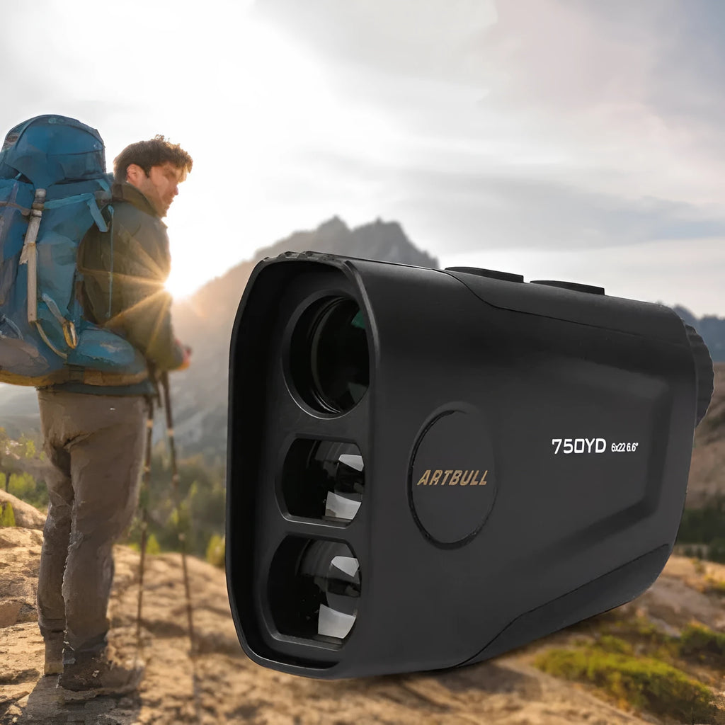Golf laser rangefinder distance meter with LCD display and Type-C charging port