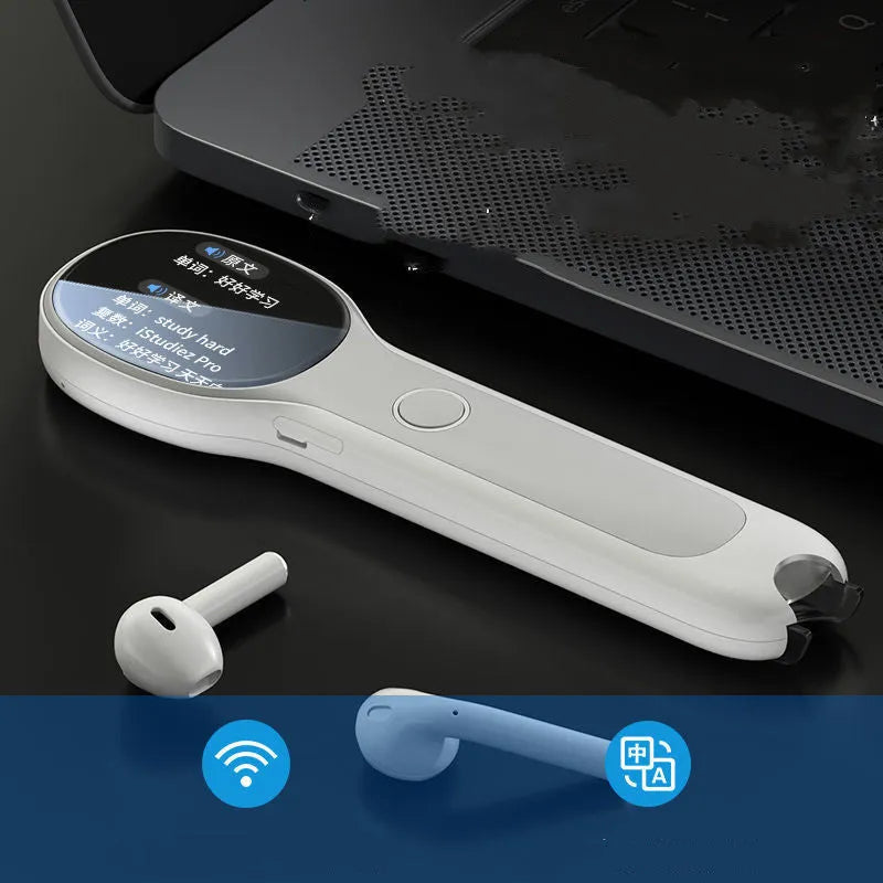 White universal reading pen with translation function for language learning