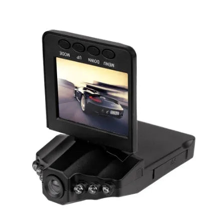H198 car dashboard camera with six infrared lights and 2.4-inch screen for traffic recording