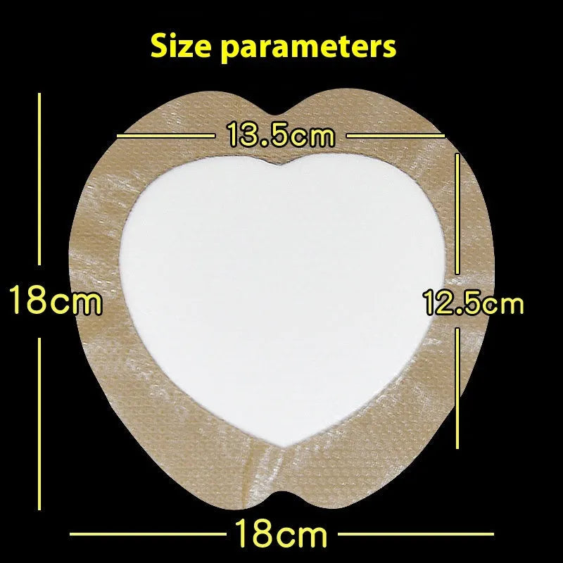 Large skin-colour silicone dressing sticker for pressure sore prevention and relief