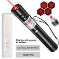 USB-charging black pet laser pointer with starry-sky rotating head, green and red light options