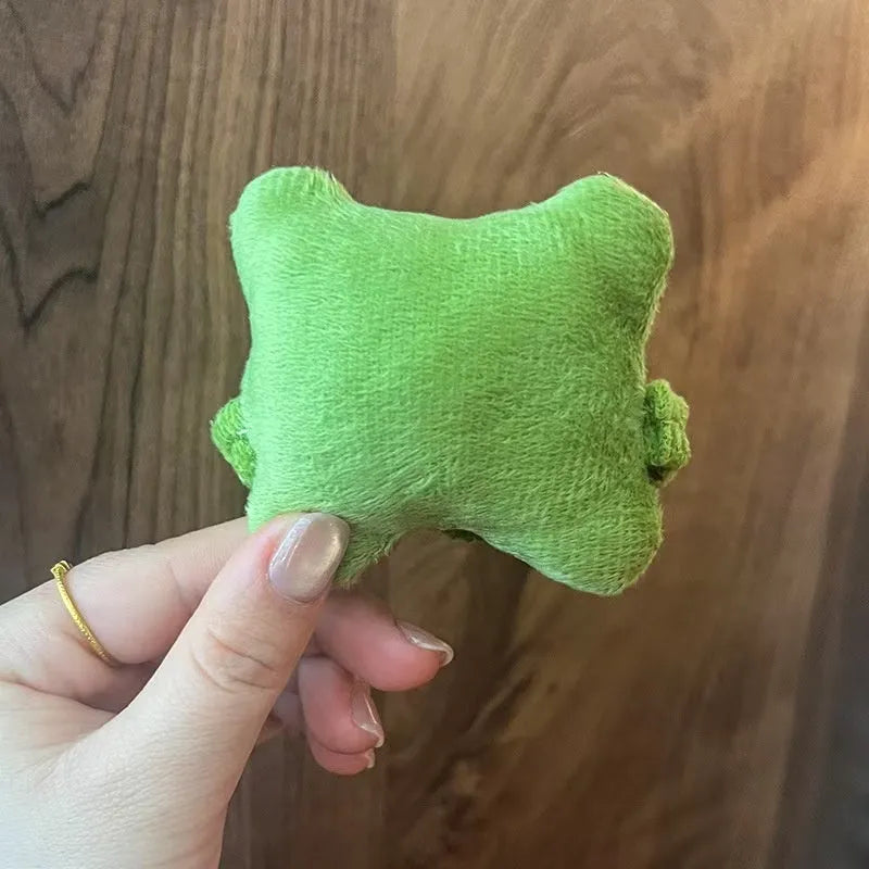 Plush mouse wrist rest protector pad in blue, green, or pink colours for keyboard typing comfort