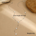 Stainless steel bracelet and necklace set with 18K gold plating and geometric fritillary design