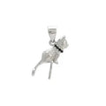 925 sterling silver cat pendant necklace with electroplated finish shown in D2113 and D2114 colour variations