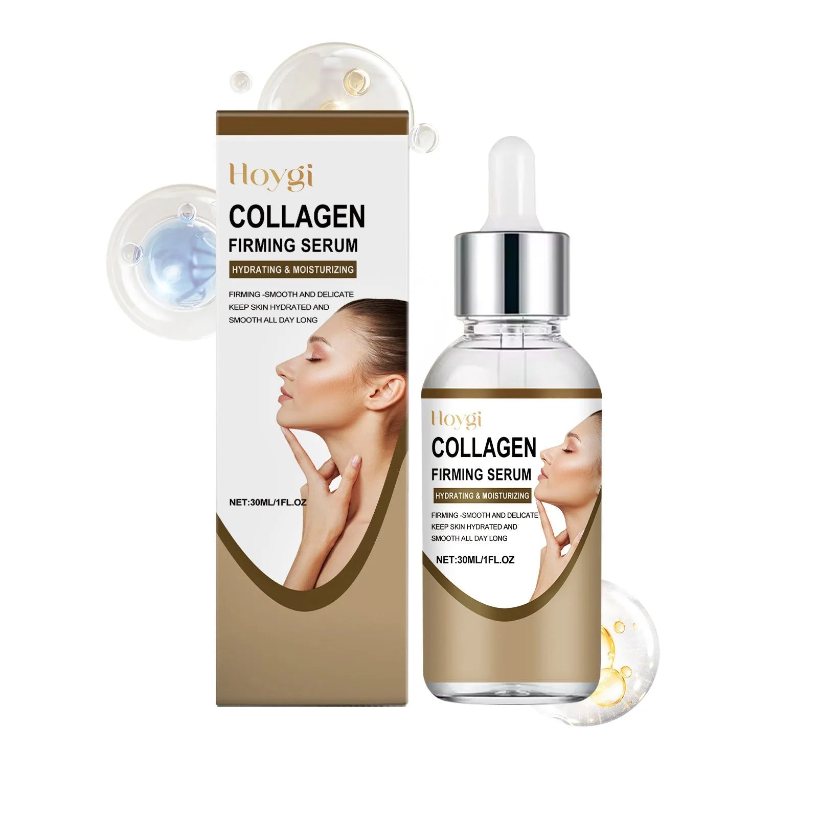 Collagen firming eye care solution 30ml in compact container with hyaluronic acid