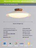 Minimalist flying saucer ceiling lamp in cream style finish with iron construction