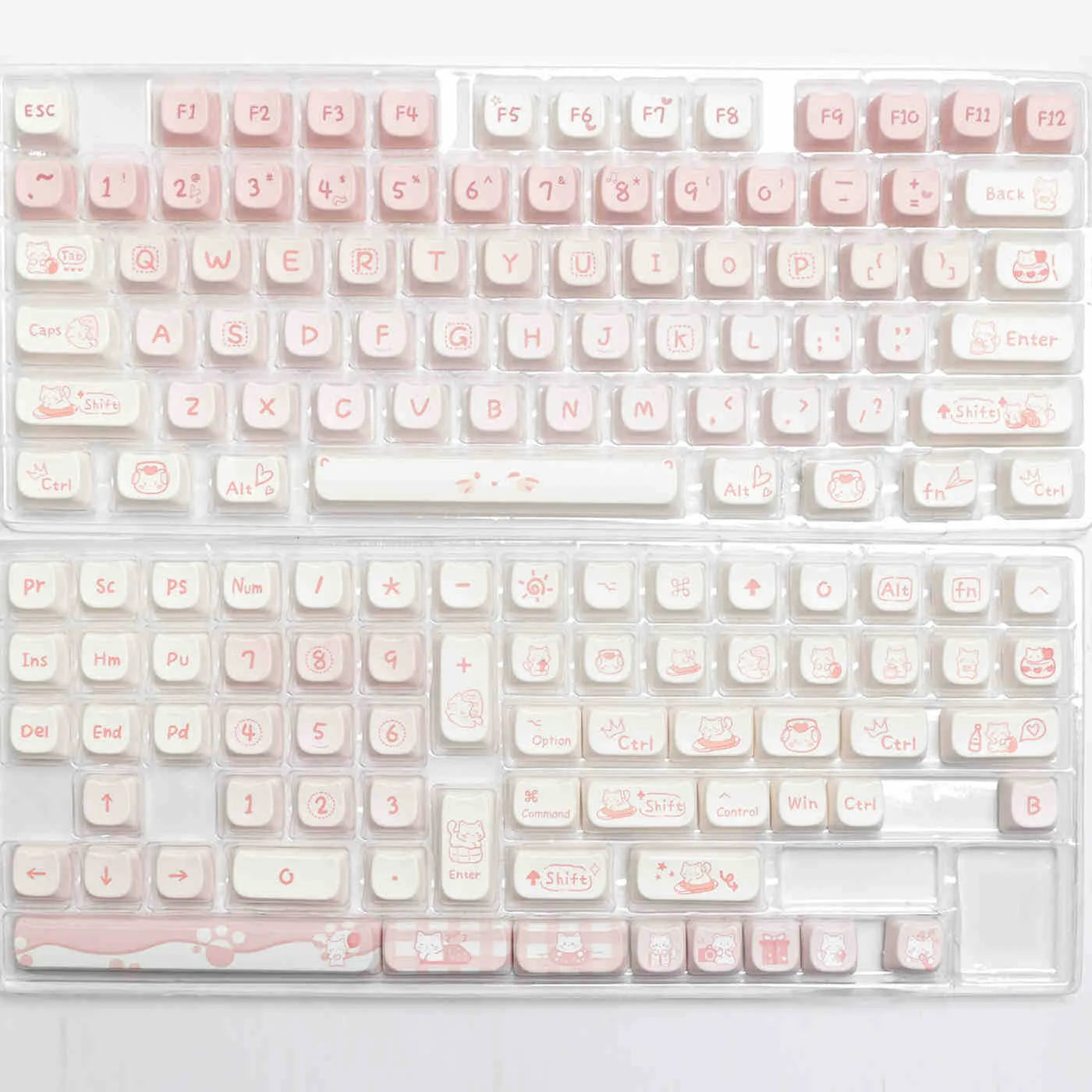Full set PBT sublimation key caps for mechanical keyboard with over 98 keys