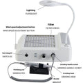 White multifunctional nail polishing machine with built-in vacuum cleaner system.