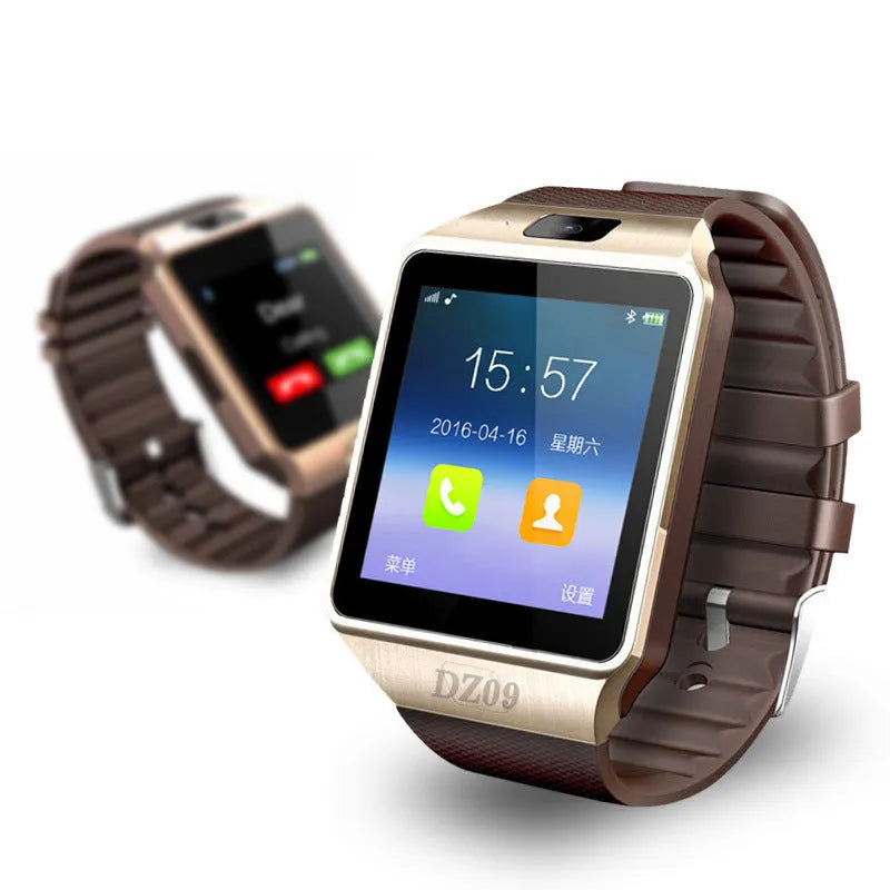 Black Bluetooth smart watch with a 1.44-inch touch screen on an adjustable strap