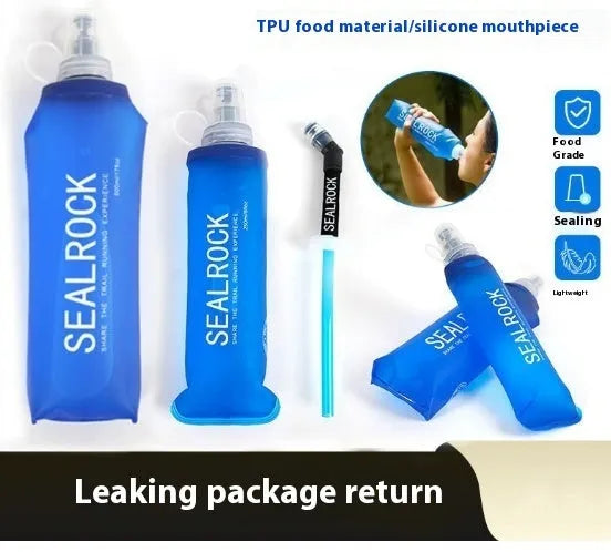 Plastic portable drinking straw with suction tube for mountain climbing and biking