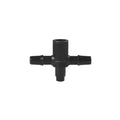 PE plastic tee water distributor joint for garden irrigation micro spray systems
