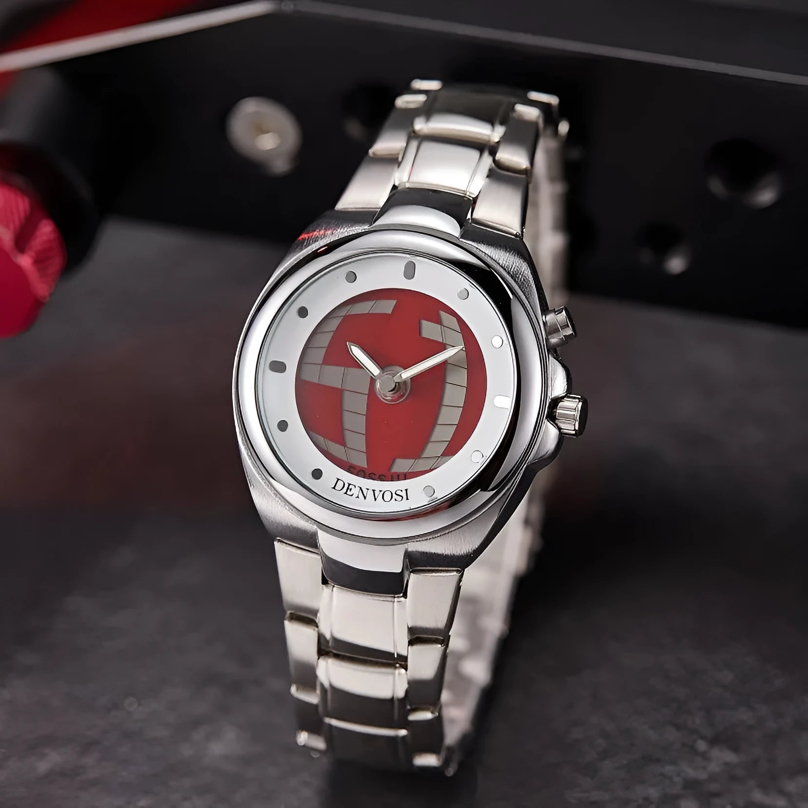 Millennium vintage digital dual display men's watch with 40mm dial showing Y2K styling