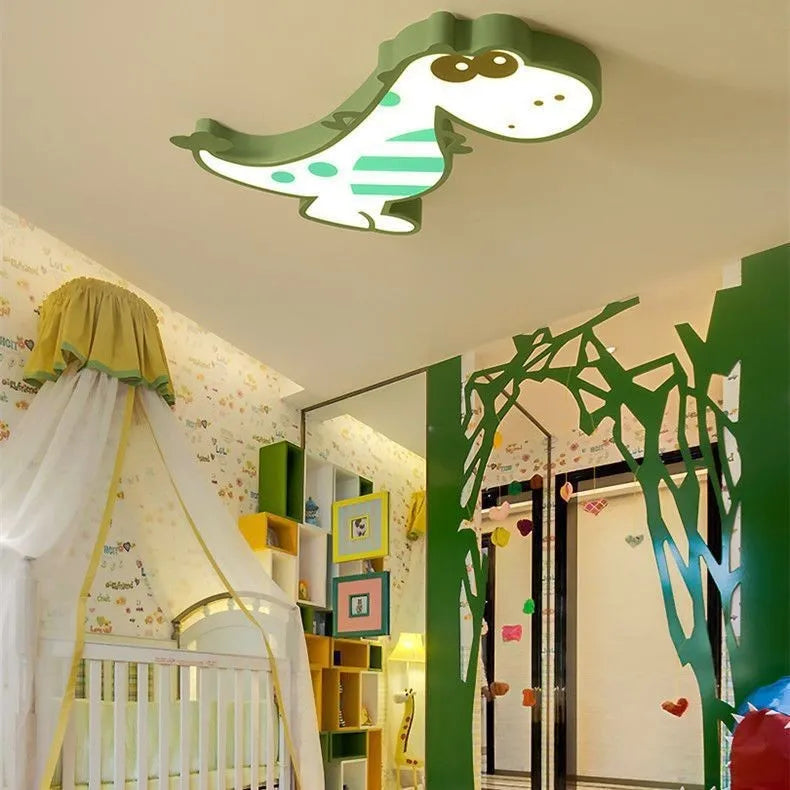 Dinosaur cartoon design ceiling light with 48cm diameter and electrodeless dimming control