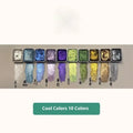 Traditional Chinese painting watercolour set showing tubes of red gold, white gold, warm, and cold pearlescent colours.
