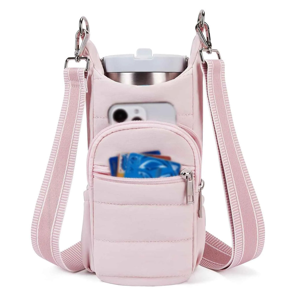 Cycling water bottle kettle bag in cloth material for bicycle placement
