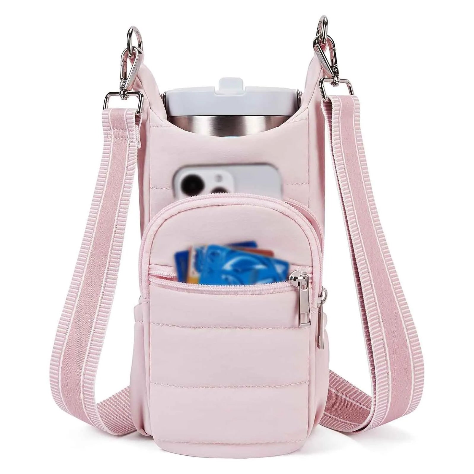 Cycling water bottle kettle bag in cloth material for bicycle placement